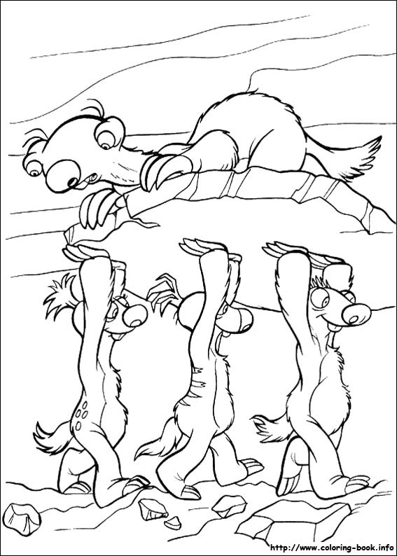 Ice Age coloring picture